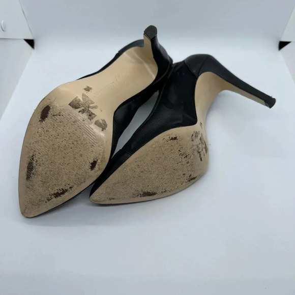 BCBG generation Cynthia black leather mesh pump - Picture 8 of 9